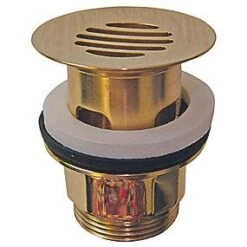 Arimex Bundventil 1 1/4'' Med Rist & Overløb. Poleret