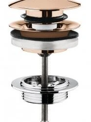 GROHE Push Up Bundventil 1 1/4'' Med Overløb - Poleret Warm Sunset