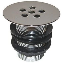 Arimex Bundventil 1 1/2'' Med Rist Uden Overløb . Krom