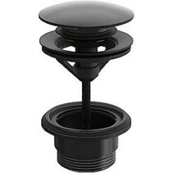 Oras Bundventil Push Open 1 1/4'', Mat Sort