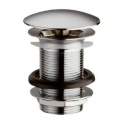 Unique Push-up Bundventil 1 1/4" I Krom Med Cylinder Og Frit Flow